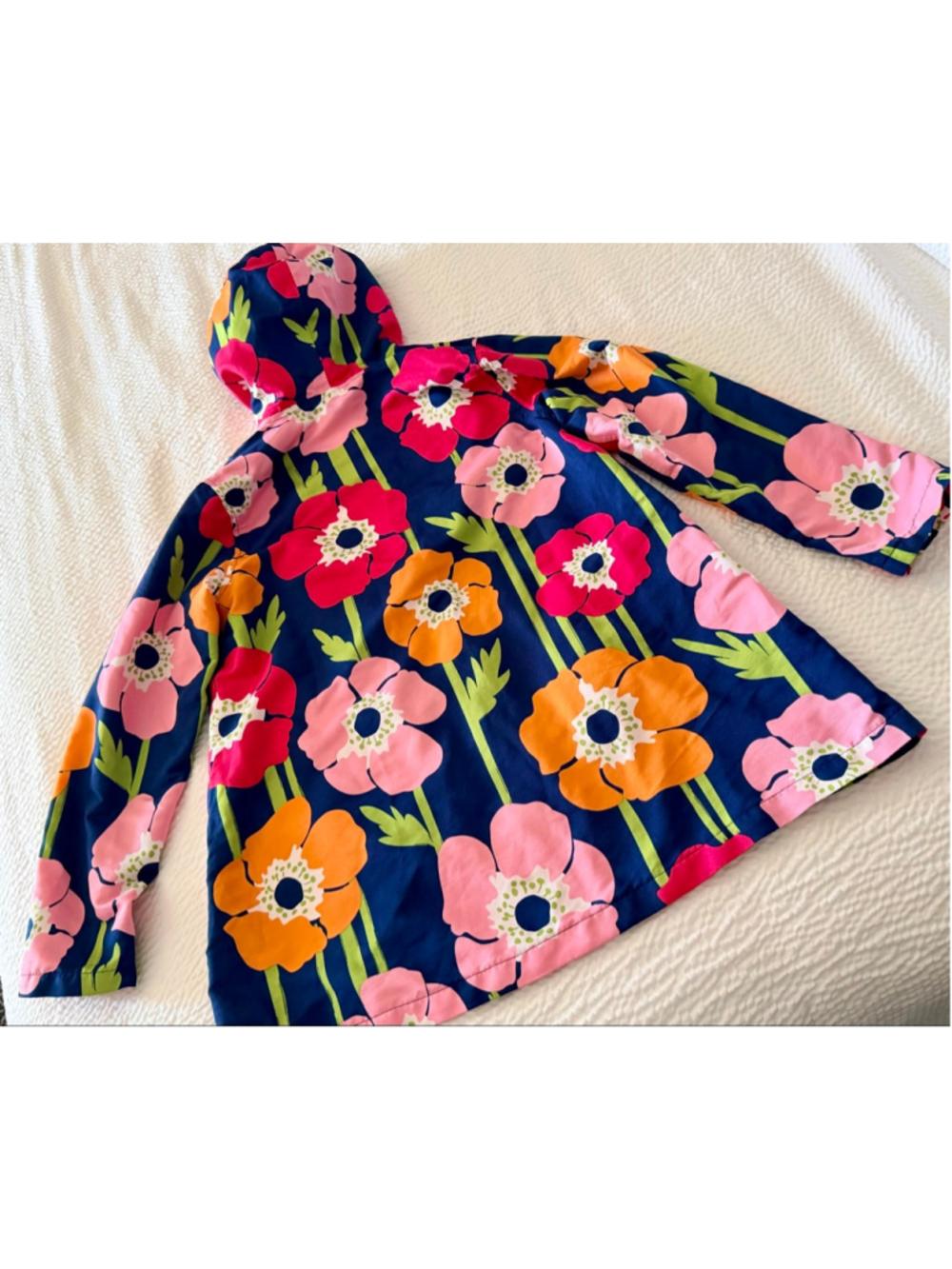 Gymboree Poppy Multi Color Rain jacket-Size 10/12 - Picture 12 of 12